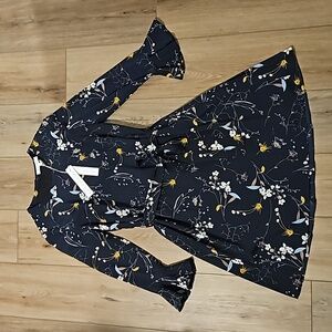 Floral navy blue floral dress size extra small